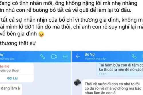 Con rể đi làm ăn xa rồi ngoại tình, bố vợ liên lạc để 'nhắc nhở' với nội dung hết sức khó tin!