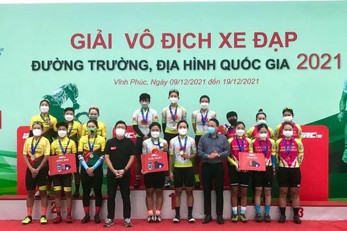 An Giang nhất toàn đoàn Giải xe đạp đường trường VĐQG 2021