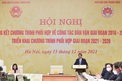 Thủ tướng Phạm Minh Chính: Chính quyền làm tốt công tác dân vận để phục vụ Nhân dân