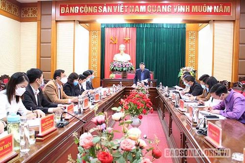 Đồng chí Phó Bí thư Thường trực Tỉnh ủy làm việc tại Quỳnh Nhai