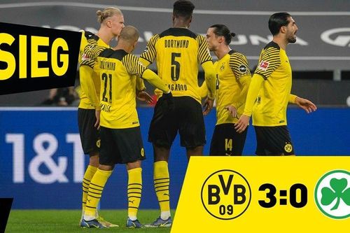 Haaland lập cú đúp, Dortmund bám đuổi Bayern