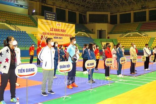 Trên 250 vận động viên tham gia Giải Vô địch Taekwondo quốc gia năm 2021