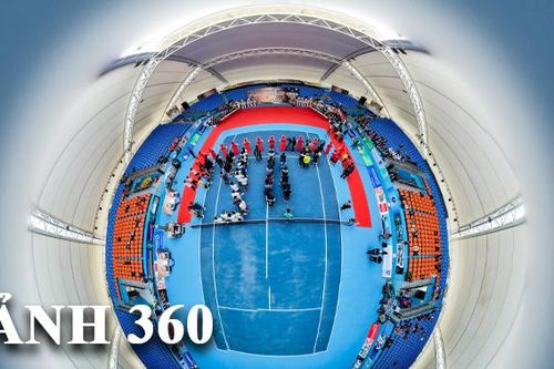 Ảnh 360: Cụm sân quần vợt '5 sao' chuẩn bị cho SEA Games 31