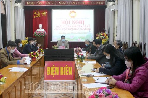 Hội nghị trực tuyến chuyên đề công tác tôn giáo
