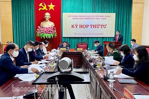 Kỳ họp thứ tư, HĐND huyện Mộc Châu khóa XXI