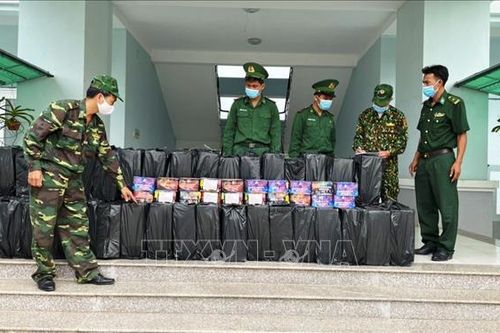 Thu giữ gần 1 tấn pháo vận chuyển trái phép qua biên giới
