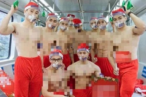 Vụ nhóm thanh niên cởi trần trên tàu Cát Linh - Hà Đông quảng cáo sản phẩm: Xử phạt 137 triệu đồng