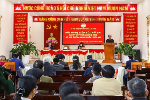 Đại biểu HĐND tỉnh tiếp xúc cử tri tại huyện Lâm Thao