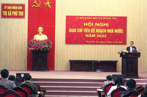 Thị xã Phú Thọ tổ chức Hội nghị giao chỉ tiêu kế hoạch Nhà nước năm 2022