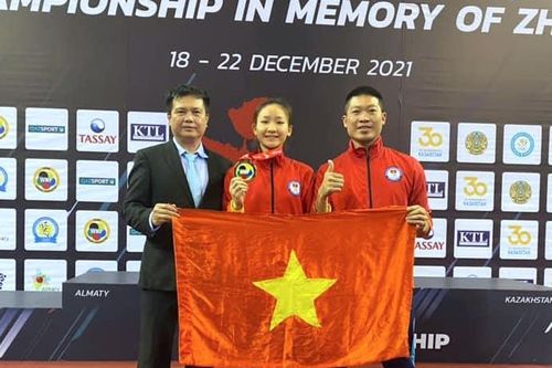 Võ sĩ Hoàng Thị Mỹ Tâm giành 2 HCV tại giải Karatedo châu Á