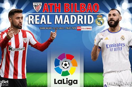 Soi kèo nhà cái Bilbao vs Real Madrid. Nhận định, dự đoán bóng đá La Liga (3h30, 23/12)