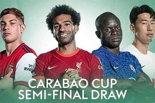 Bán kết League Cup: Arsenal đại chiến Liverpool, Chelsea đụng Tottenham