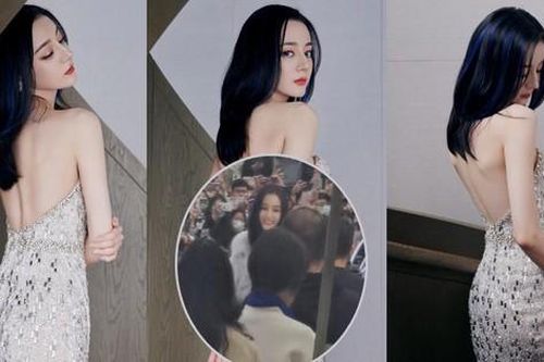 Địch Lệ Nhiệt Ba đẹp như nữ thần, 'biển người' vây quanh mà choáng váng