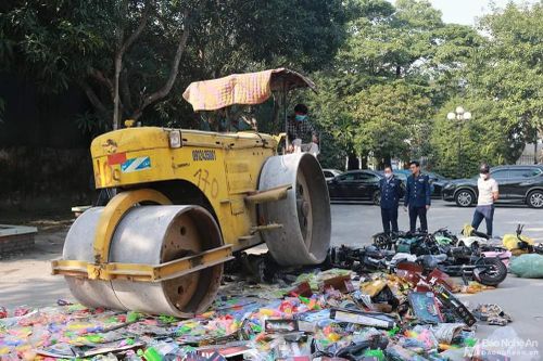 Nghệ An tiêu hủy nhiều mặt hàng không rõ nguồn gốc, hàng nhập lậu