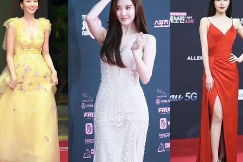 Style thảm đỏ của SNSD: Yoona như công chúa Disney cũng chưa gây trầm trồ bằng body bốc lửa của em út, và một nàng 'ma nơ canh'