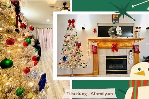 Mẹ Việt ở Mỹ khéo tay trang trí nhà đẹp lung linh đón Giáng sinh với tổng chi phí 11,5 triệu đồng