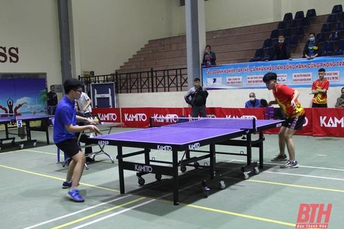 Gần 200 VĐV tranh tài tại Giải Bóng bàn các câu lạc bộ tỉnh Thanh Hóa năm 2021