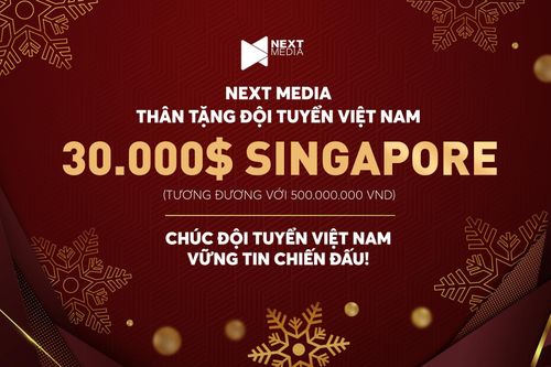 Đội tuyển Việt Nam nhận quà lớn dịp Giáng sinh