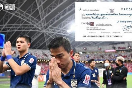 LĐBĐ Thái Lan chuyển thẳng 7 tỷ đồng vào tài khoản cầu thủ sau trận thắng Việt Nam