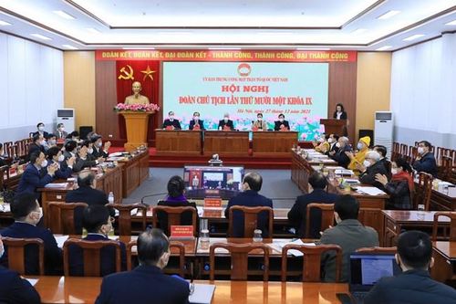 Chủ tịch MTTQ Việt Nam: Ba trọng tâm công tác mặt trận năm 2022