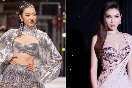 Á hậu Ngọc Thảo mặc váy cúp ngực sexy, Á hậu Thúy Vân khoe nội y nóng bỏng trên sàn diễn