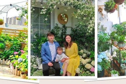 Bà mẹ trẻ mua ngay căn hộ áp mái để trồng cả vườn hồng trên sân thượng rộng 33m²