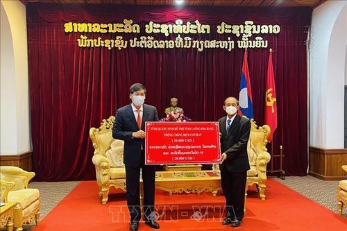 Tỉnh Quảng Ninh hỗ trợ tỉnh Luang Prabang (Lào) trong công tác phòng chống dịch COVID-19