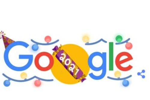 Google Doodle thay đổi biểu tượng để chào đón New Year's Eve
