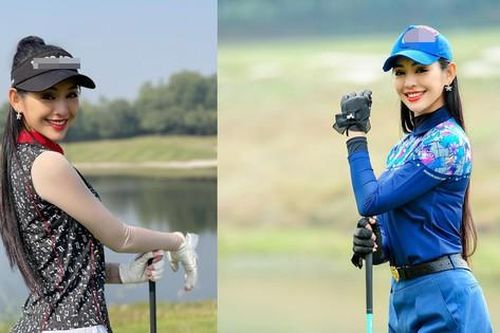 Người đẹp Thanh Tú khoe body gợi cảm trên sân golf