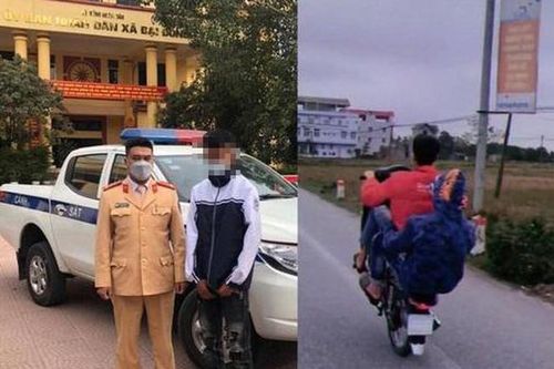 'Bốc đầu' xe máy để khoe lên mạng, nam thanh niên nhận phiếu phạt hơn 4 triệu đồng