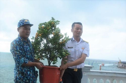 Chuẩn bị đón Tết ở Trường Sa