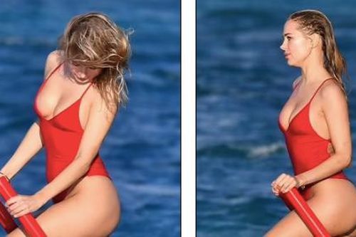 Mẫu 9x Kimberley Garner gợi cảm hút mắt với áo tắm