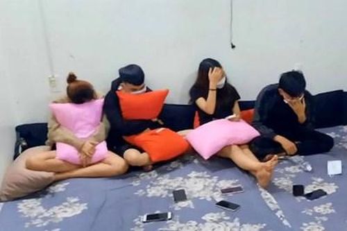 15 nam nữ thanh niên phê ma túy ở khách sạn trong đêm giao thừa