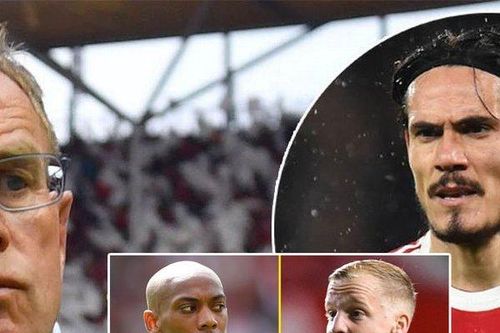 Rangnick tha thiết giữ Cavani và Van de Beek nhưng hờ hững với Martial