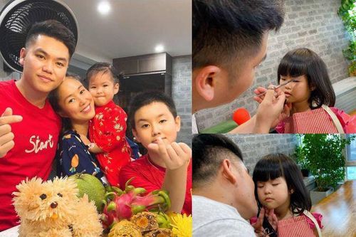 Chồng Lê Phương cắt tóc cho 'người tình kiếp trước'