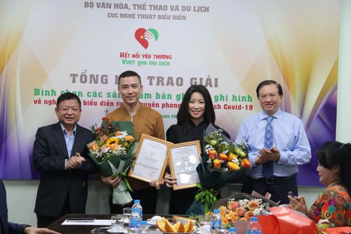 Trao giải các sản phẩm ghi âm, ghi hình về nghệ thuật biểu diễn tuyên truyền phòng, chống Covid-19