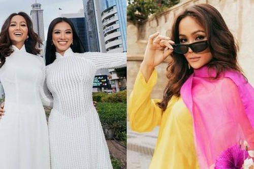 Hoa hậu H'Hen Niê, Á hậu Kim Duyên và dàn người đẹp khoe áo dài trên đường phố Dubai