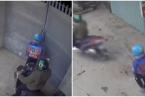 Bà mẹ chở con đi học mà bỏ quên, bé trai bước lững thững, ngơ ngác gọi mẹ trong vô vọng