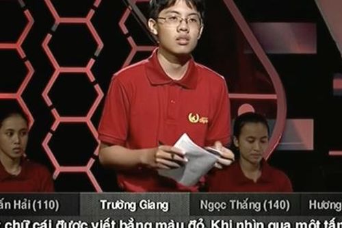 Câu hỏi Olympia: 'Chữ màu ĐỎ nhìn qua tấm kính XANH thì thấy màu gì', đáp án cực đơn giản nhưng đã 'hạ gục' tất cả thí sinh