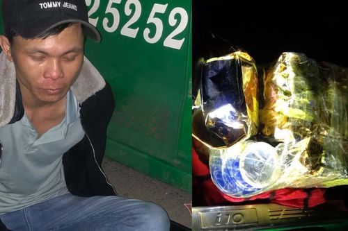 CSGT Quảng Trị đón lõng tóm kẻ 'ship thuê' 10kg ma túy đá