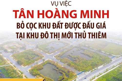 Nhìn lại vụ việc Tân Hoàng Minh 'bỏ cọc' tại Khu đô thị mới Thủ Thiêm