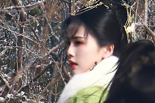 Bạch Lộc khoe góc nghiêng thần thánh, da trắng nõn dưới trời tuyết ở hậu trường 'Trường nguyệt tẫn minh'