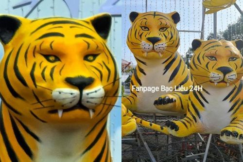 Hài hước linh vật năm Nhâm Dần có khuôn mặt 'hờn cả thế giới'