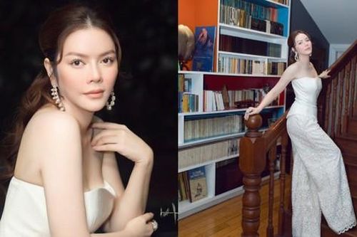 Lý Nhã Kỳ quyến rũ đi xem show thời trang