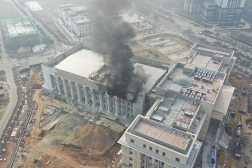 Cháy tại dự án đầu tư xây dựng trụ sở Tòa án Nhân dân thành phố Hà Nội