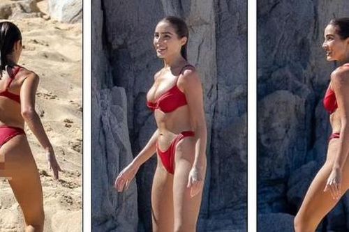 'Mỹ nhân gợi cảm nhất thế giới' khoe body tạc tượng với bikini xẻ hông cao vút