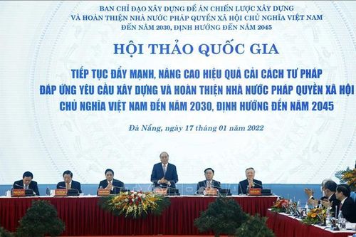 Hội thảo quốc gia về Cải cách tư pháp nhằm xây dựng và hoàn thiện Nhà nước pháp quyền