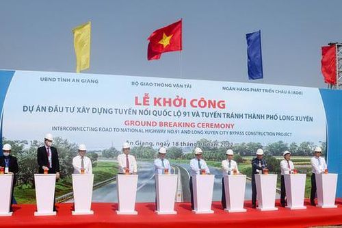 Khởi công tuyến đường hơn 2.100 tỷ nối An Giang - Cần Thơ