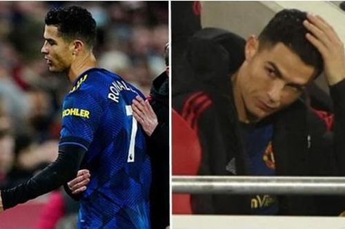Cristiano Ronaldo lại giận dữ vì bị thay ra: 'Tại sao lại là tôi?', HLV phải an ủi ra sao?