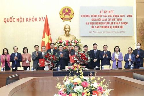 Tăng cường phối hợp công tác giữa Viện Nghiên cứu lập pháp và Hội Luật gia Việt Nam